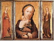 MASTER of Saint Veronica Triptych Spain oil painting artist
